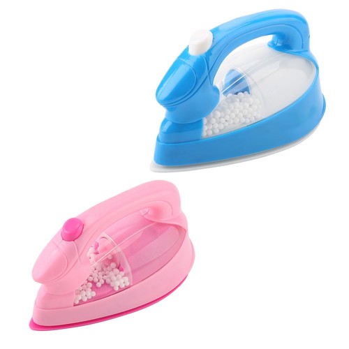 1Pc Mini Electric Iron Plastic Pink Kids Children Baby Girl UE - Bild 3 von 11