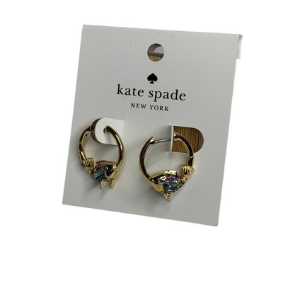 Kate Spade What A Catch Fish Huggies new woman earrings