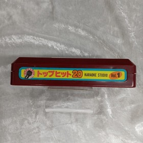 Famicom Software Model Karaoke Studio Top Hit 20 Vol.1 Bandai FIT57