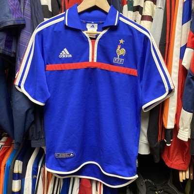 2000-02 France Home Adidas Vintage football shirt soccer jersey