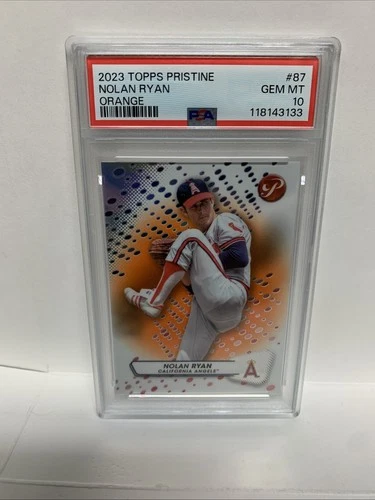2023 Topps Pristine Nolan Ryan #87 Orange Refractor /25 California Angels