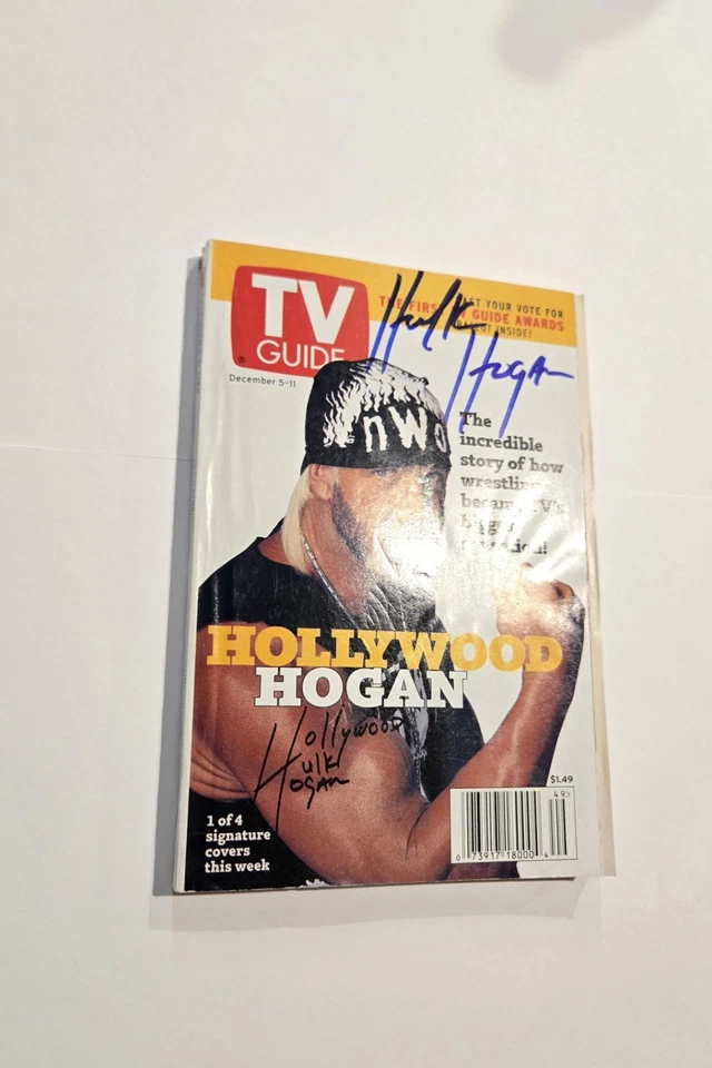 1998, Hulk Hogan Autographed "TV Guide" Magazine (No Label)  WCW WWE WWF - Image 2 of 4