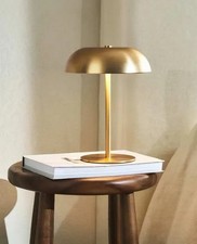 Wireless Touch LED Table Lamp 3 Color Dimmable Rechargeable Metal