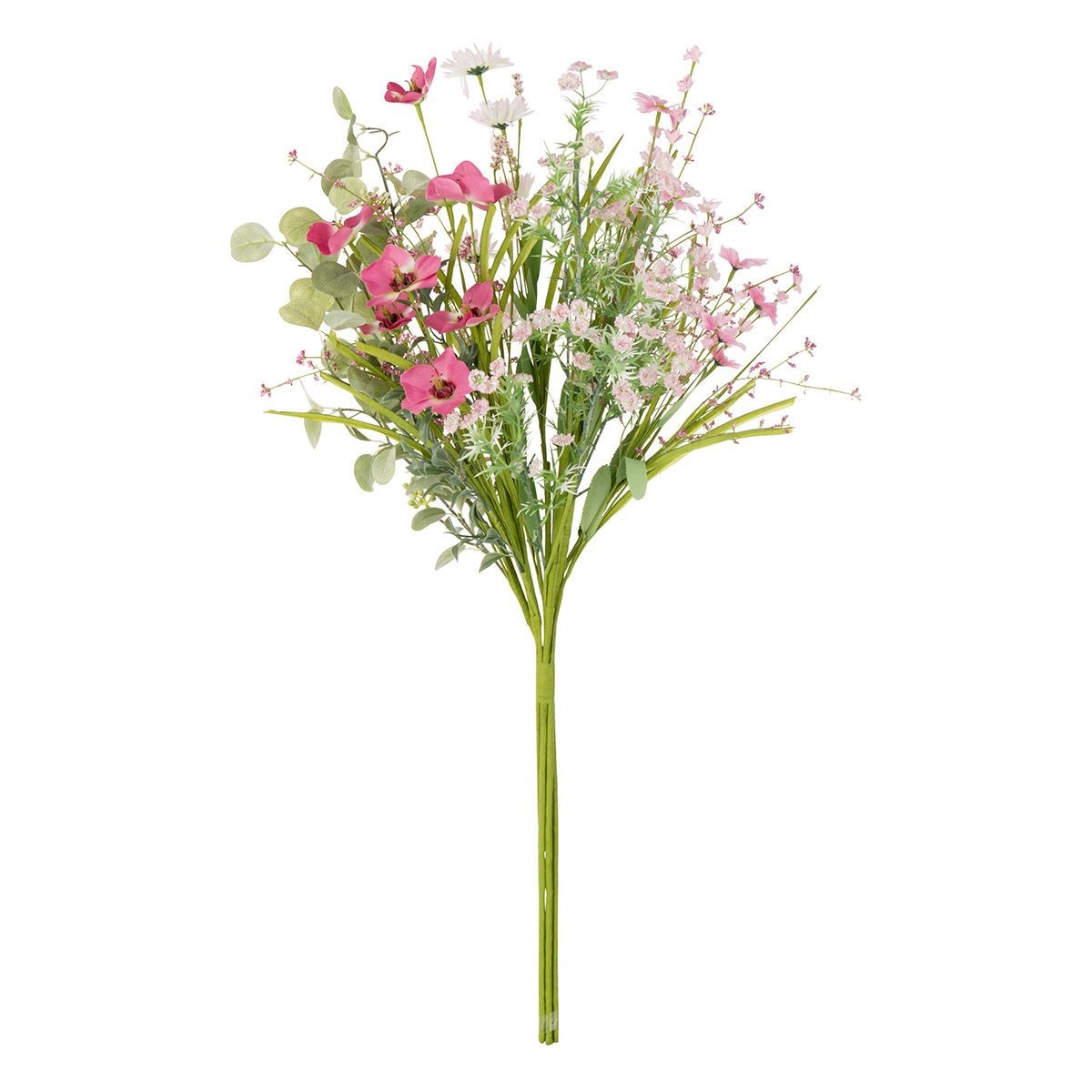 Bouquet de fleurs artificielles mixtes rose de 85cm pour décorer votre grand vase de salon