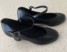 Capezio Girls Youth Size 11 Tap Black Teletone Tap Shoes