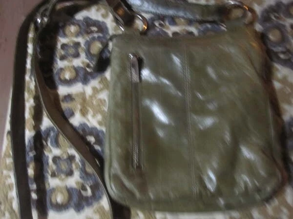 Olive Green HOBO The Original Leather CrossBody - Image 3 of 4