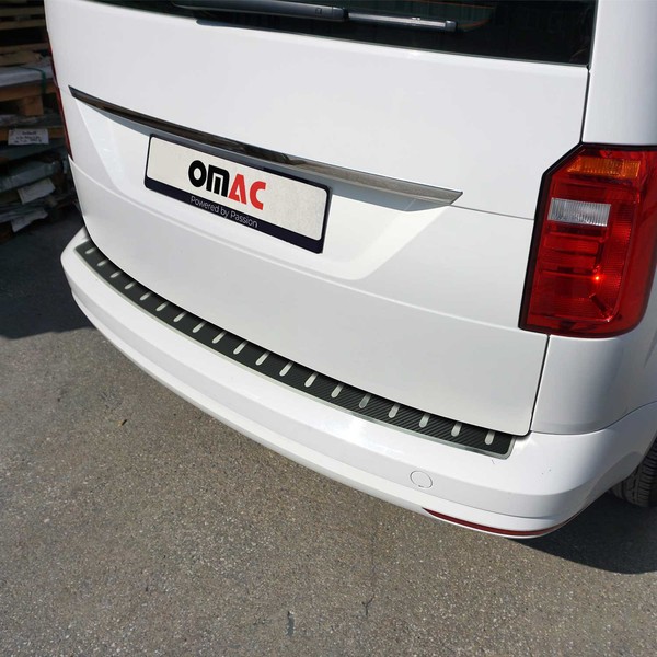 Ladekantenschutz FüR VW Caddy III 2015-2020 Facelift Edelstahl Carbon Foliert-image