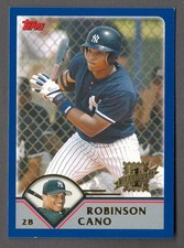 ROBINSON CANO 2003 Topps Traded FY RC #T200 First Year Rookie Base Card Yankees. rookie card picture