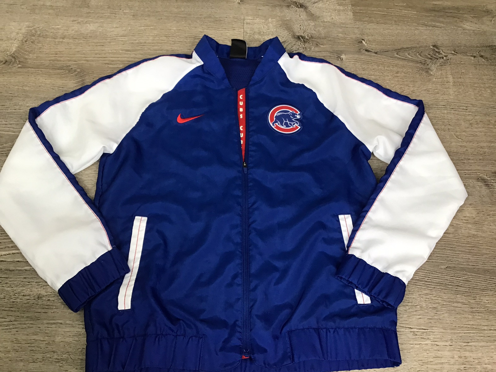 SACAI X NIKE Nike Chicago Cubs Nike Donna Varsity Full Zip Taglia S Small Giacca Royal