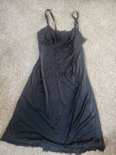 Vintage Women's Size 34 Black Shadowline Full Slip