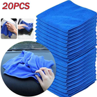 20 x LARGE MICROFIBRE CLEANING AUTO CAR DETAILING SOFT CLOTHS WASH TOWEL DUSTER