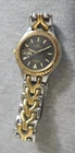 Vintage Seiko 7N43-6B30 Sports 100 Gold Two Tone Chain Link Band Clasp Watch