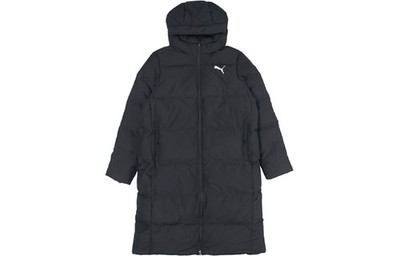PUMA Logo Printed Letter Zipper Hooded Long Sleeve Down Jacket