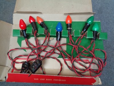 Vintage Reliance Christmas Tree C-7 String Lights