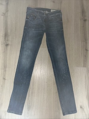 Diesel SKINZEE-LOW-S Damen Jeans Denim Super Slim-Skinny Low Größe 28