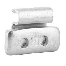 15g 0.53oz 100pcs P Style Wheel Weight Aluminium Alloy Clip On Counter Balance F