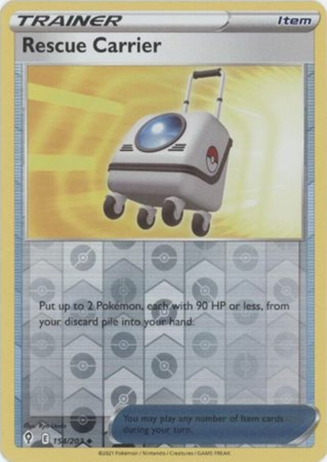 Rescue Carrier - 154/203 - Uncommon - Reverse Holo (Near Mint) Evolving Skies -