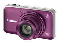 Canon PowerShot SX210 IS 14.1MP Digital Camera - Purple