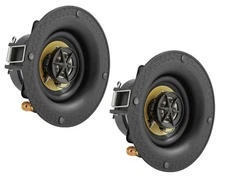 2 Pack - TDX 3" 2-Way In Ceiling Home Theater Speaker Flush Mount White Pair