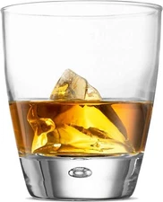Bormioli Rocco Luna 11.5 Ounces Double Old Fashioned Glass, Set of 4