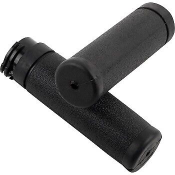 Drag Specialties DS-243103 Black Rubber Hand Grips for Harley Cable Op Throttle - Picture 2 of 2