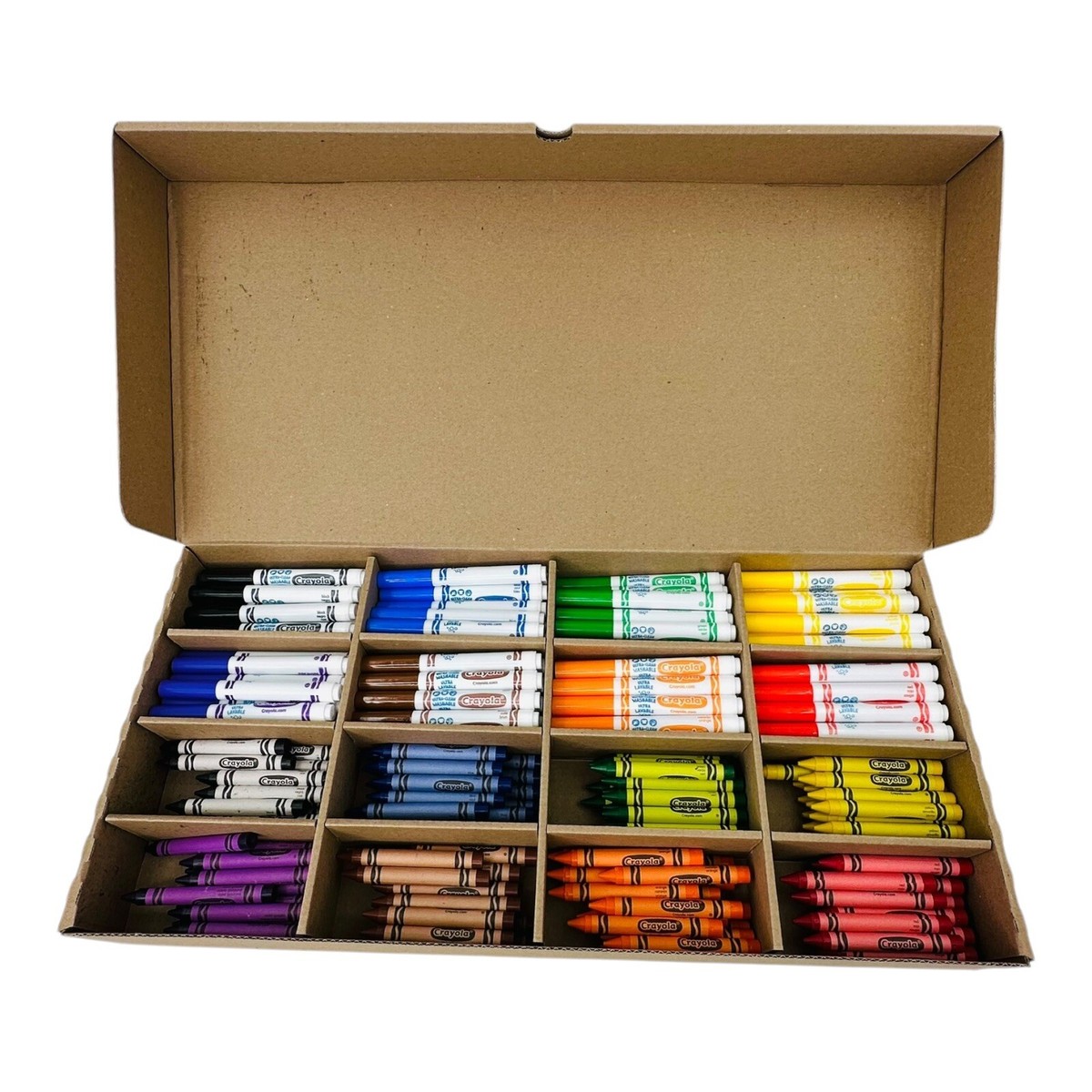 256 Pieces Crayola Combo Classpack Washable Markers Large