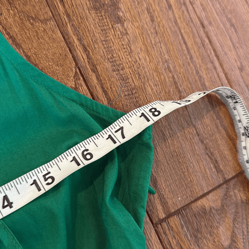 Vestido midi con volantes verde popelina algodón J.crew nuevo con etiquetas talla 4p - Imagen 9 de 11