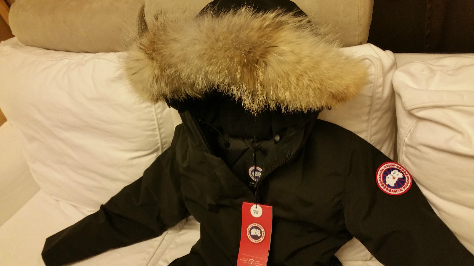 BRAND NEW RED LABEL EDITION BLACK CANADA GOOSE VICTORIA SMALL PARKA JACKET image 5