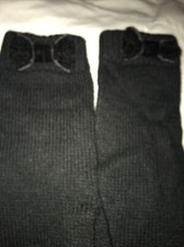 Gymboree Girls Black Cotton Blend Gloves Size 5-7