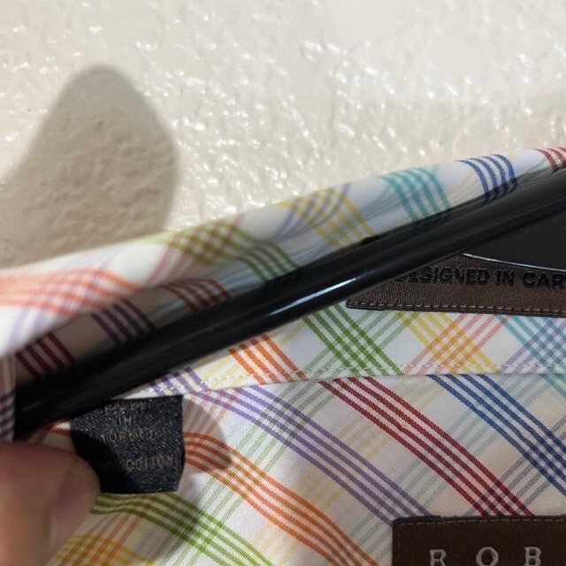 Robert Talbott Shirt Mens Medium Button Front Rai… - image 4