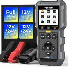 TOPDON AL500B Car Code Reader Diagnostic Tool OBD2 Scanner & Auto Battery Tester