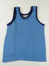 Vtg Retro Boys Perma Prest Sears Tank Top Size 10 Kids Childs Blue