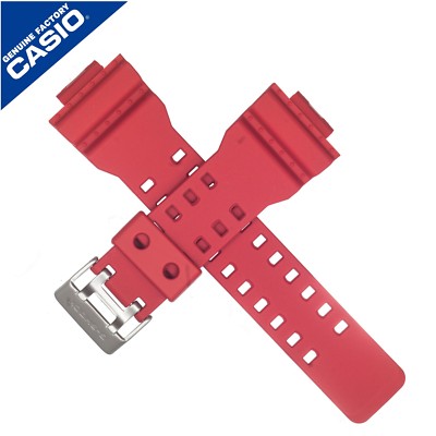 Original Casio Uhrenarmband Band für GDF-100-4 GDF 100 4 GDF100 ROT 10386346