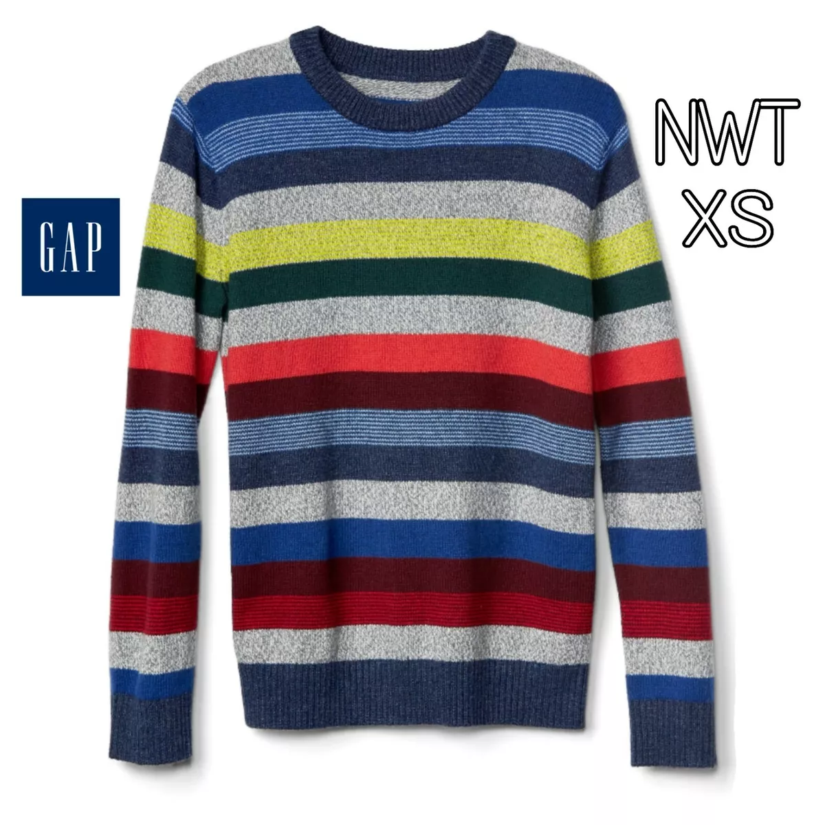 Gap Crazy Stripe Sweater Size XS NWT Boys