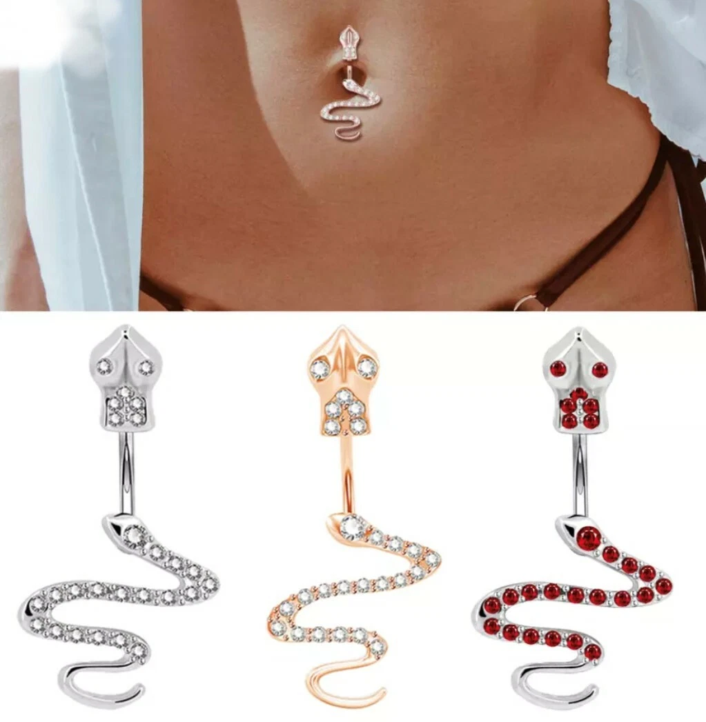 Piercing De Umbigo De Cristal / Corpo / Piercing / Umbigo / Cirurgica /  Bijuteria Para Corpo