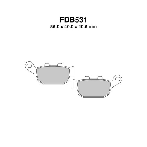 Einige Beläge Bremse FERODO FDB2018ST Für Motorrad Guzzi 1200 Norge