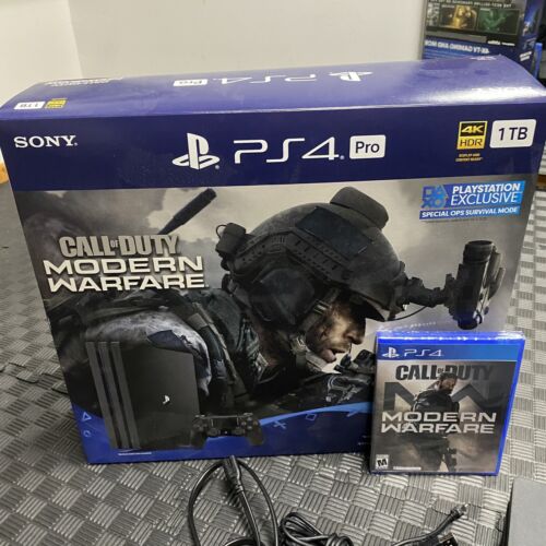 evolution Patronize Tram Sony PlayStation 4 Pro PS4 Pro Call of Duty Modern Warfare 1TB Console  bundle | eBay