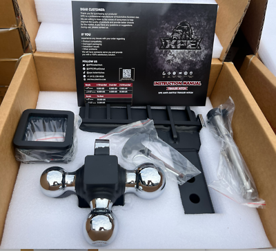 #ad Adjustable Trailer Hitch 2.5quot; Receiver 6quot; Drop Hitch Tri Ball Mount with Hook $134.31