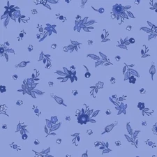 French Quarter By Maywood Studio - Blue Small Floral  #10603-B2