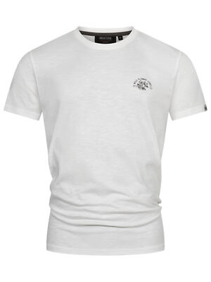 Indicode Herren T-Shirt INAsbjorn-Herrenshirt Sommershirt Backprint Rückenlogo