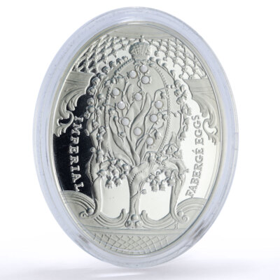 Niue 2 dollars Imperial Faberge Eggs Lily of the Valley Egg