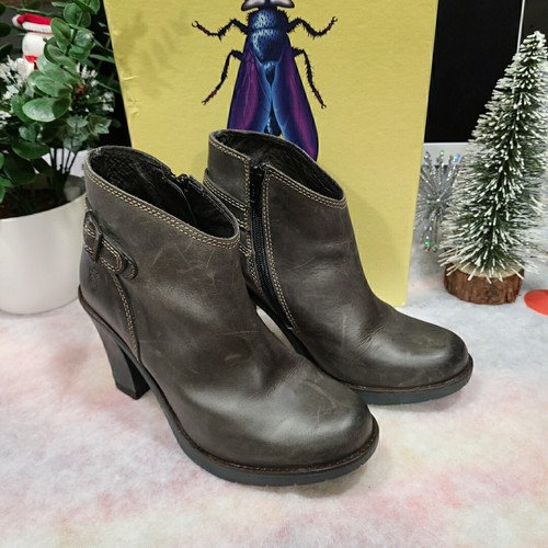¡WOW! Botas de Cuero Fly London TERR Antracita Talla EUR 37 UK 4 - Imagen 8 de 17