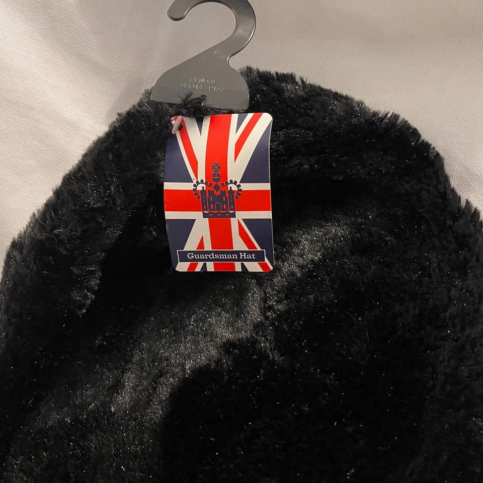 Nuevo Sombrero de piel falsa acrílico estilo piel de oso guardias del palacio británico negro adulto mediano Foto 2 de 4
