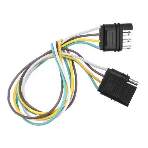 4-Pin Plug Trailer Light Wiring Harness Extension Flat Wire Connector 2ft 18awg - Bild 13 von 22
