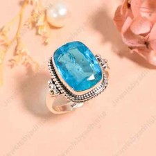 Apatite Ring 925 Sterling Silver Band Statement Ring Handmade Ring All Size