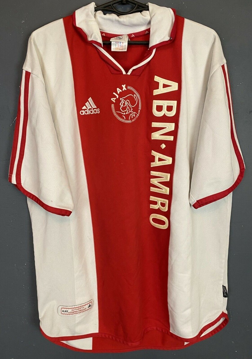 AJAX ABN AMRO 半袖　ユニフォーム　2000-2001 Oサイズ AJAX 2001 2002 HOME SHIRT FOOTBALL SOCCER JERSEY ADIDAS