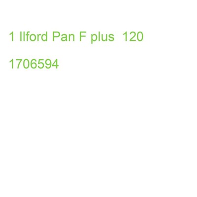 1 Ilford Pan F plus 120 1706594 (0019498706592)