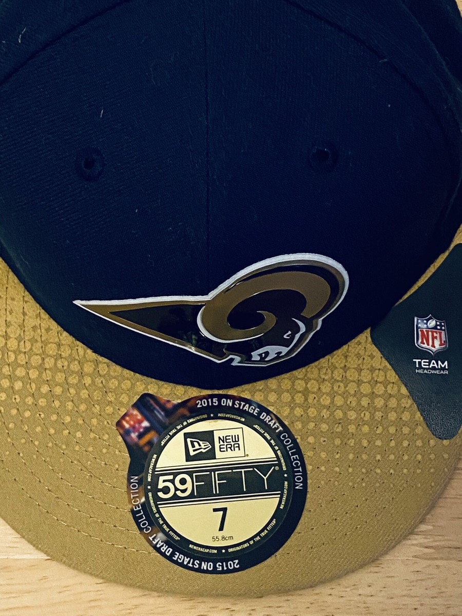 New Era LA Los Angeles Rams NFL Team Issue 59fifty Fitted Blue/Tan 