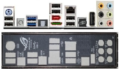 ATX Blende I/O shield Asus Crosshair IV 4 Formula io #63 NEU backplate bracket
