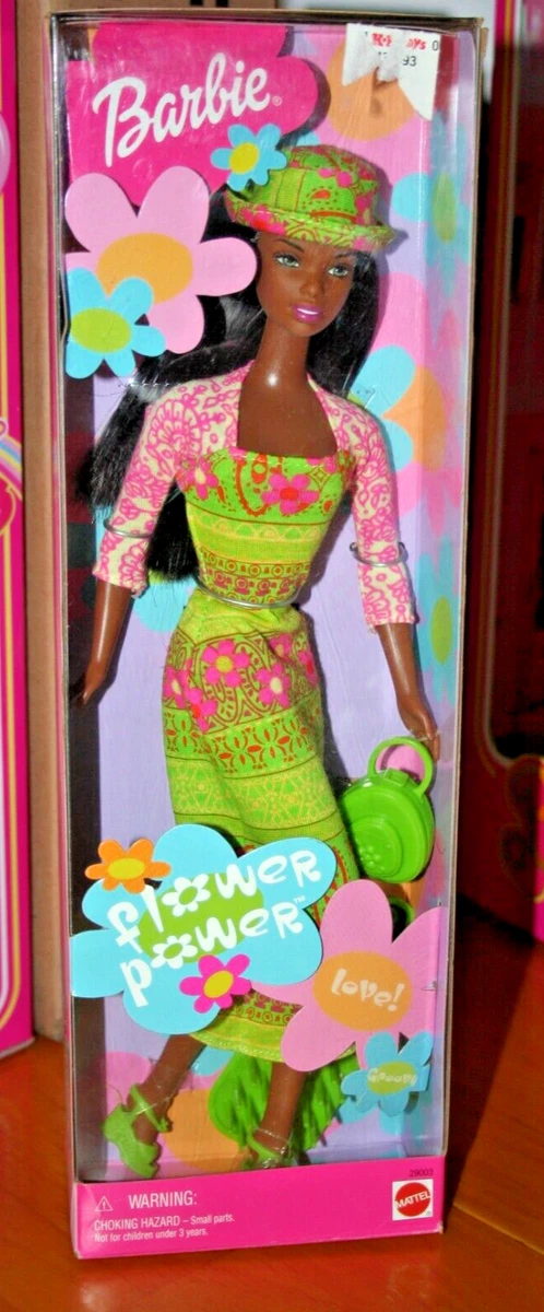 2000 Flower Power African American Barbie Doll New in Box eBay
